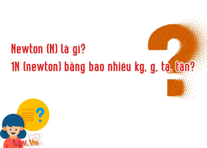 Newton (N) | 1N (newton) bằng bao nhiêu kg, g, tạ, tấn?