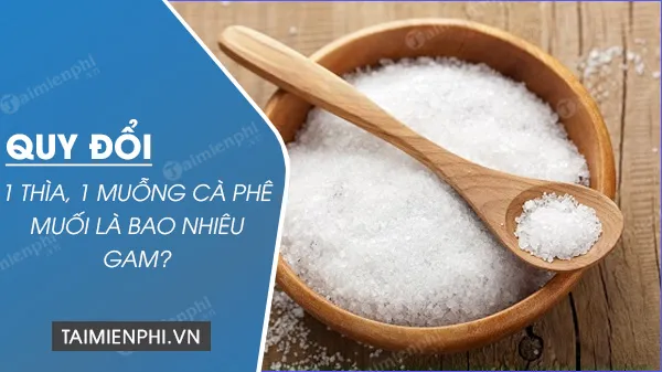 1 Muỗng Cà Phê Muối Là Bao Nhiêu Gam - Hoanmy.mobi