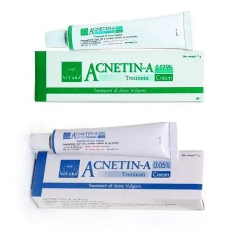 Thuốc Tretinoin Vitara Acnetin-A 0.025 & 0.05 Trị Mụn - Chống Lão Hóa Chính Hãng (Thái Lan)