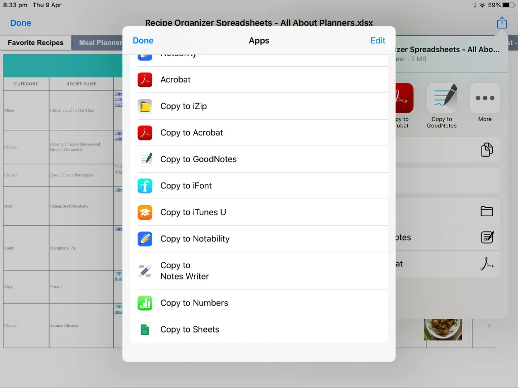 how to add an excel spreadsheet into numbers on ipad apple device alternative to microsoft excel