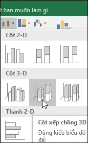 Cột xếp chồng 3-D