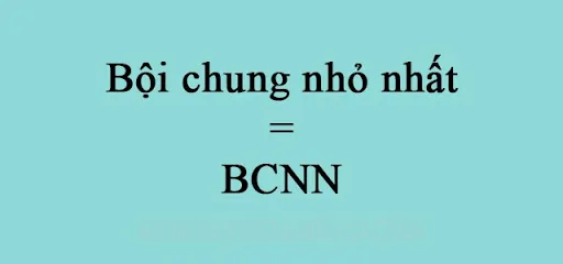 Bội số chung tối thiểu (BCNN)