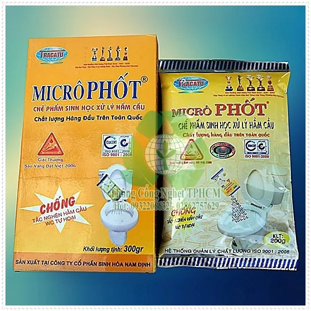 Bột thông bồn cầu, bột thông cống Micro.phot