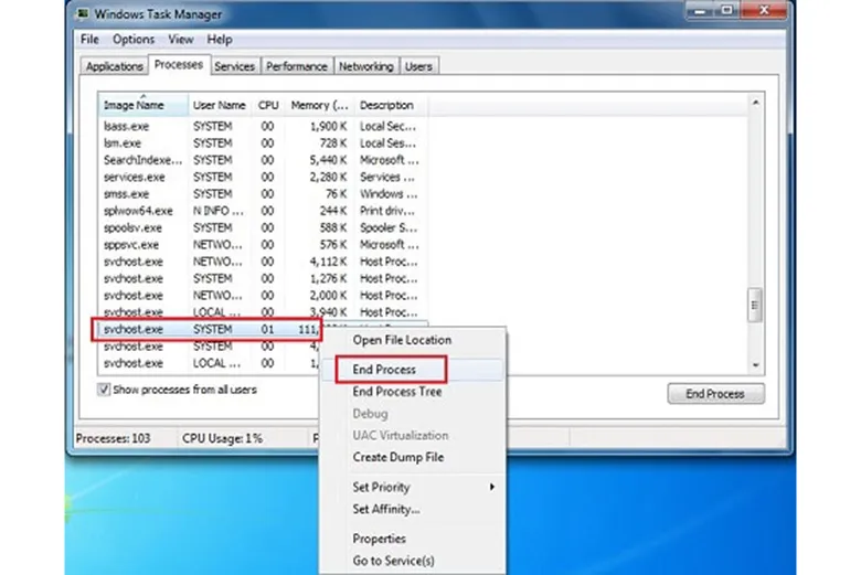Cách tắt ứng dụng chạy ngầm trên laptop trên Windows từ Task Manager
