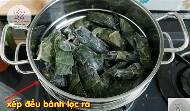 hấp bánh lọc đúng cách 