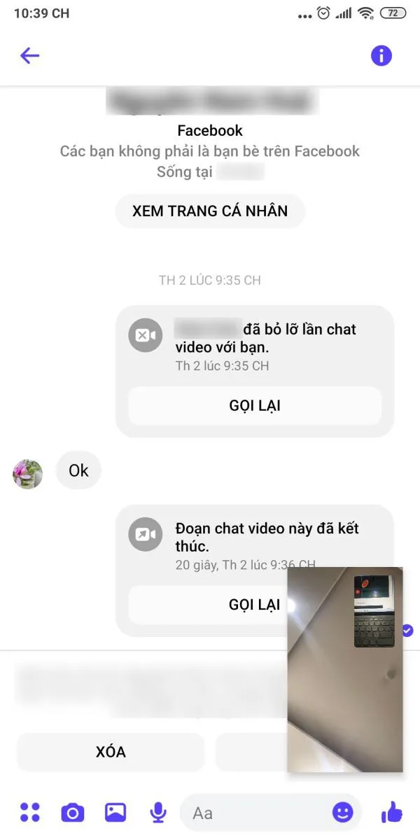 Mẹo thu nhỏ màn hình video call Messenger (8)