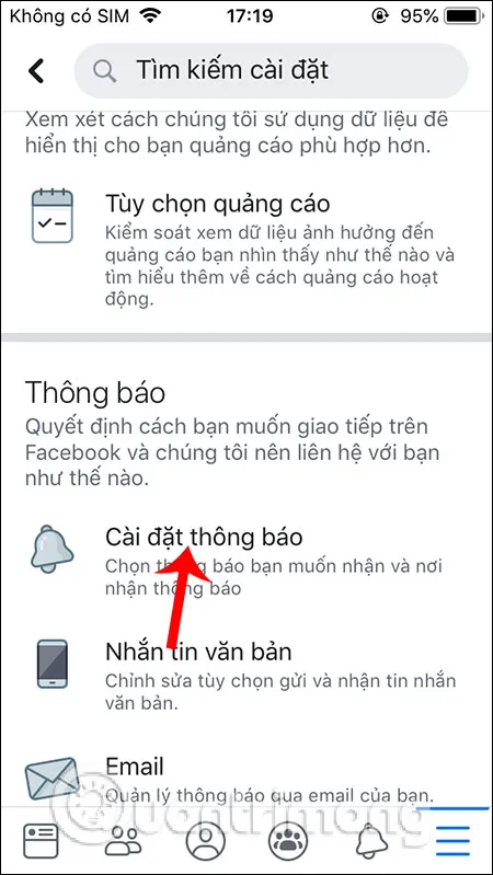 Cách bật, tắt thông báo Facebook chung trên điện thoại - Ảnh minh hoạ 3