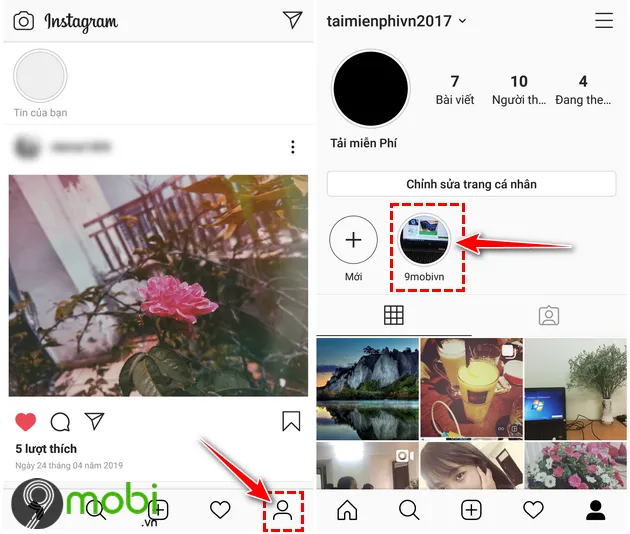 cach them tin noi bat vao instagram tren android