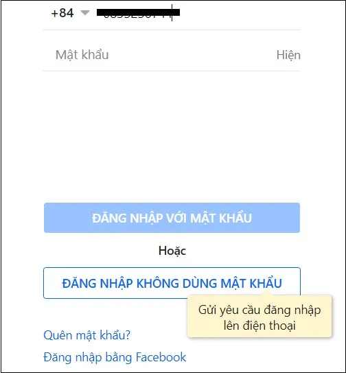 Hướng dẫn đăng nhập bằng Zalo Web