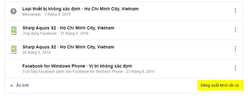 Cách đăng xuất tài khoản Facebook và Messenger khỏi tất cả các thiết bị