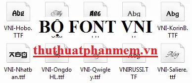 Bộ Font VNI