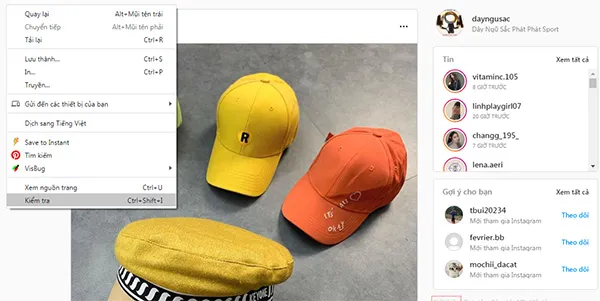 Thực hiện các bước chỉnh sửa hình ảnh và bài viết trên Instagram máy tính