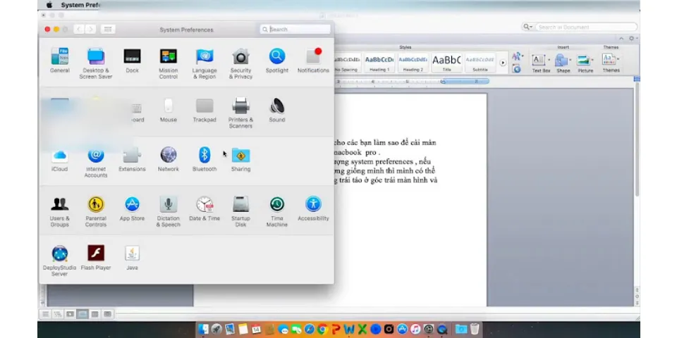 Cách điều chỉnh thời gian tắt màn hình Macbook