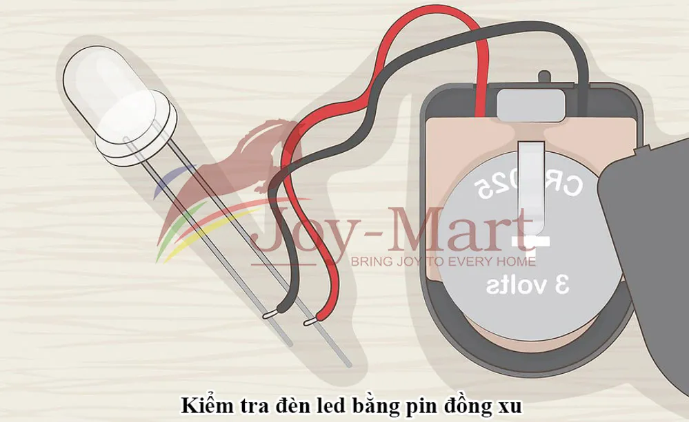 kiểm tra bóng led bằng pin