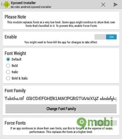 doi font chu cho moi thiet bi android