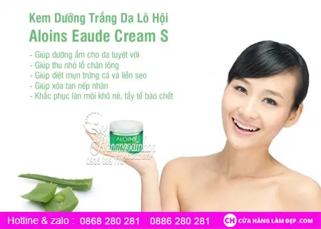 Kem Dưỡng Trắng Da Lô Hội Aloins Eaude Cream S 185g 2