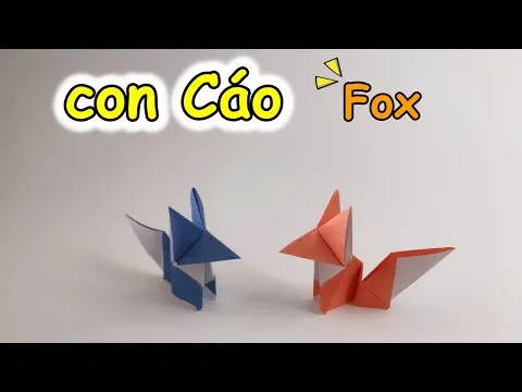 Cách gấp con Cáo bằng giấy dễ dàng Cách gấp con Cáo bằng giấy origami Con cáo gấp giấy PLP