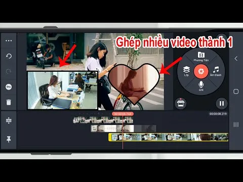 Cách GHÉP 2 VIDEO THÀNH 1 chạy SONG SONG trên điện thoại - Chèn video vào video