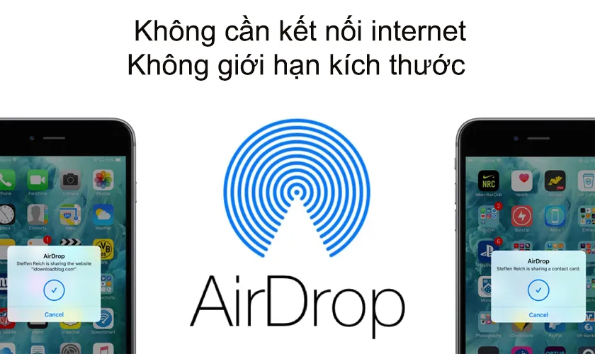 Ưu điểm khi chia sẻ ảnh, video bằng Airdrop