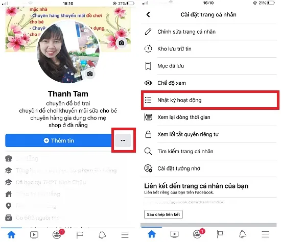 xem lai binh luan tren livestream