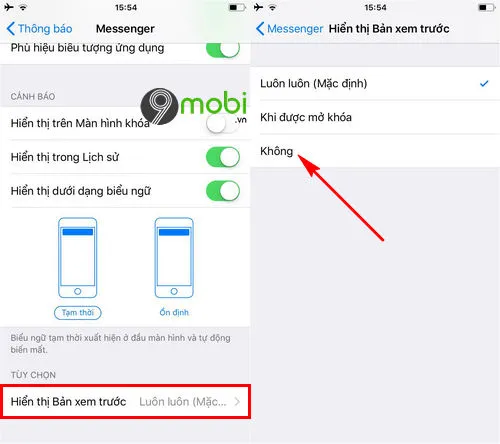 cach an tin nhan messenger tren iphone 4