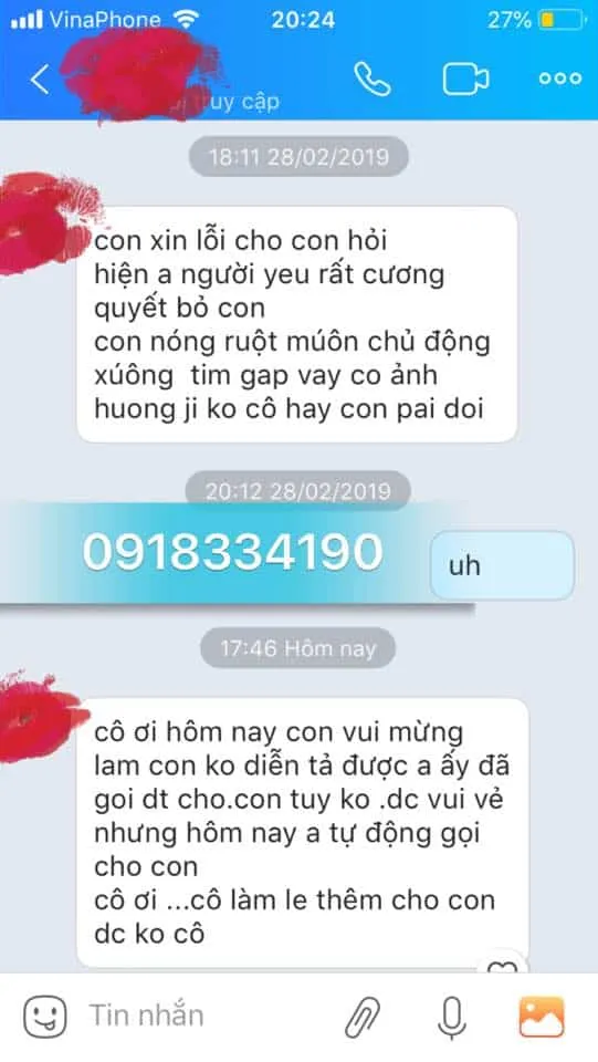 Một người có kết quả ngay khi sử dụng bùa bằng họ tên năm sinh