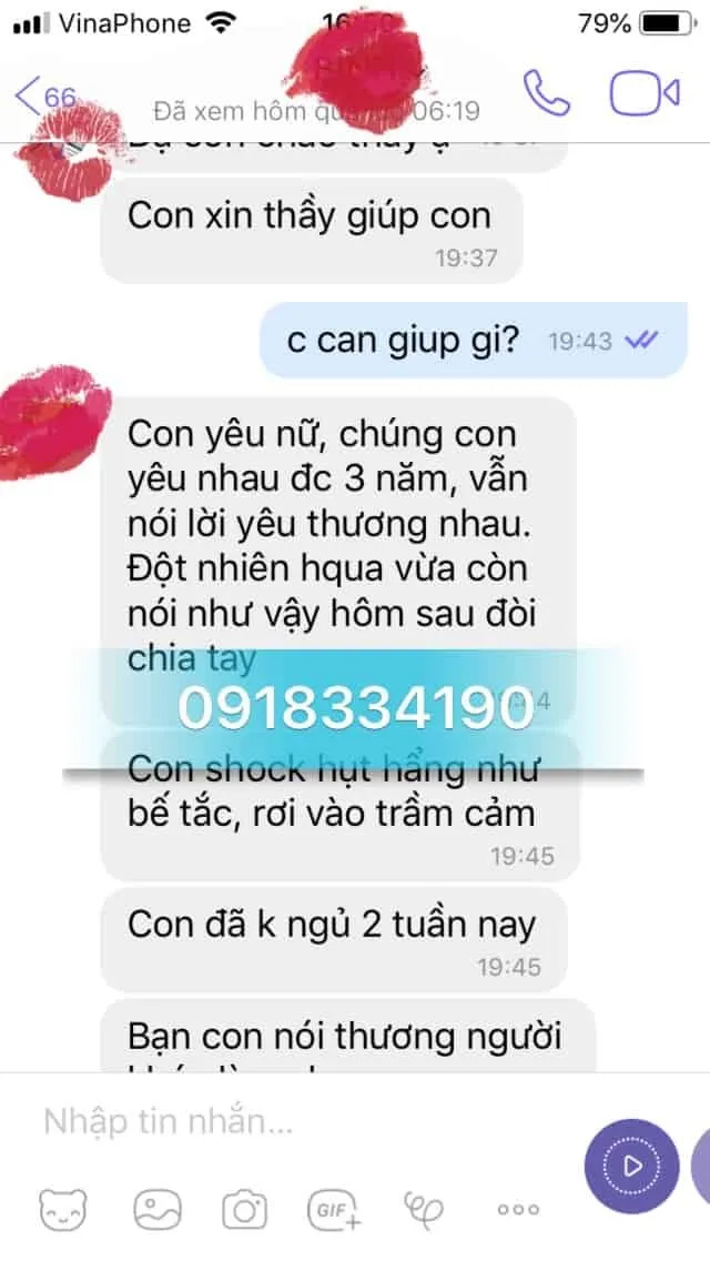 Kết quả của khách hàng sau khi sử dụng bùa yêu bằng tên tuổi của thầy Pá Vi.