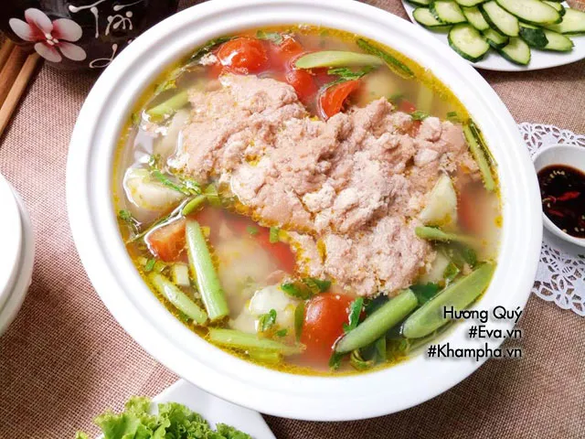 Canh riêu cua khoai sọ vợ nấu thế này chồng nào chả mê