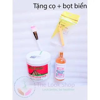 Mặt nạ đất sét núi lửa Bentonite- Aztec và giấm táo hữu cơ - Hỗ trợ làm sạch da, giảm mụn, đẩy mụn ẩn