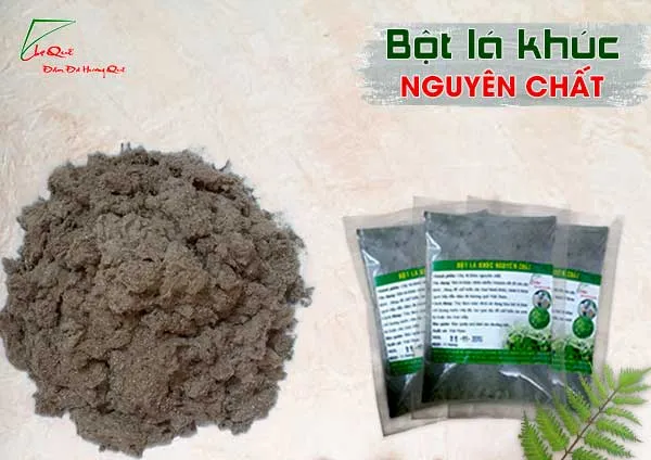 Bột lá khúc, bột rau khúc