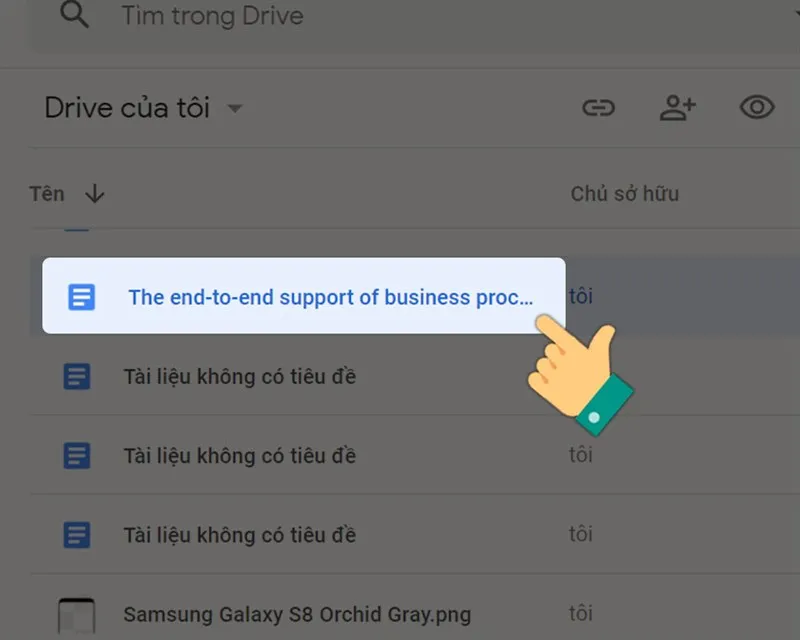 Nhấn chuột phải vào file muốn chia sẻ