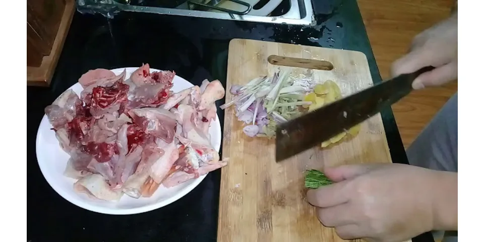 Cách nấu gà nấu gừng