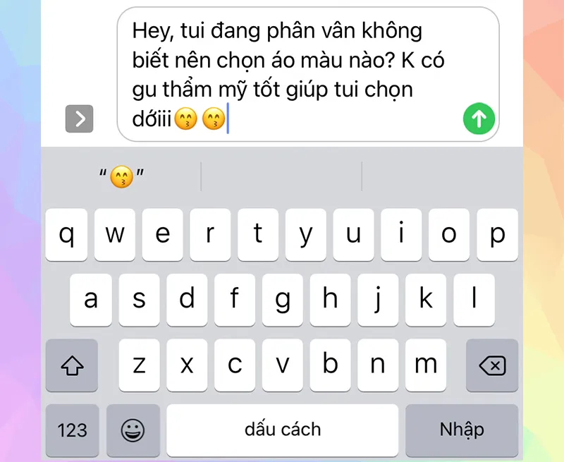 Bắt chuyện từ việc hỏi ý crush, sẵn khen crush luôn