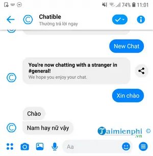 cach chat voi nguoi la tren messenger