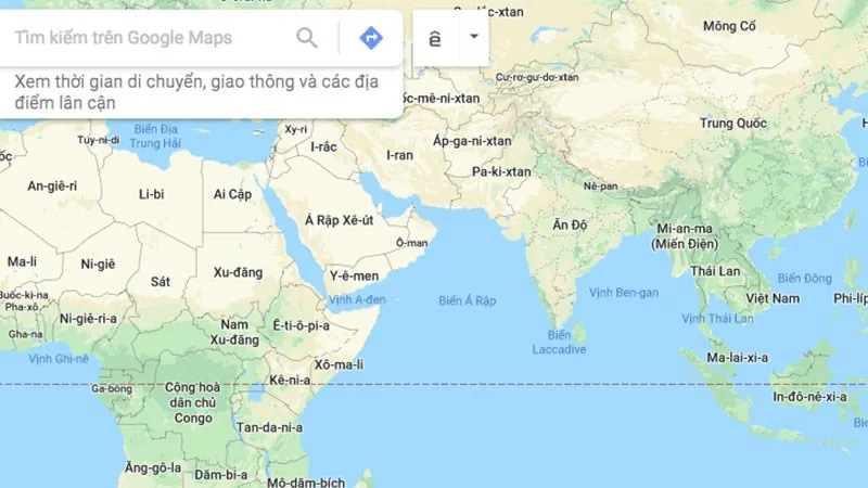 Truy cập Google Maps trên máy tính