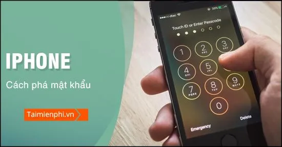 huong dan pha mat khau iphone khi quen