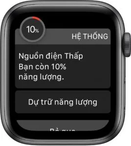 nguon dien thap tren apple watch 268x300 - Hướng dẫn cách sạc pin cho Apple Watch đúng cách hạn chế chai pin