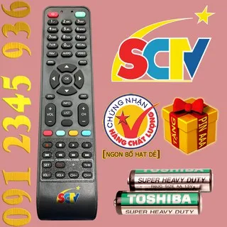 Điều khiển SCTV cho đầu kỹ thuật số TvBox