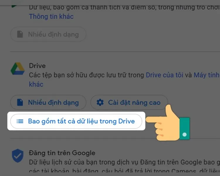 Cách tải ảnh từ google drive về điện thoại bằng Takeout