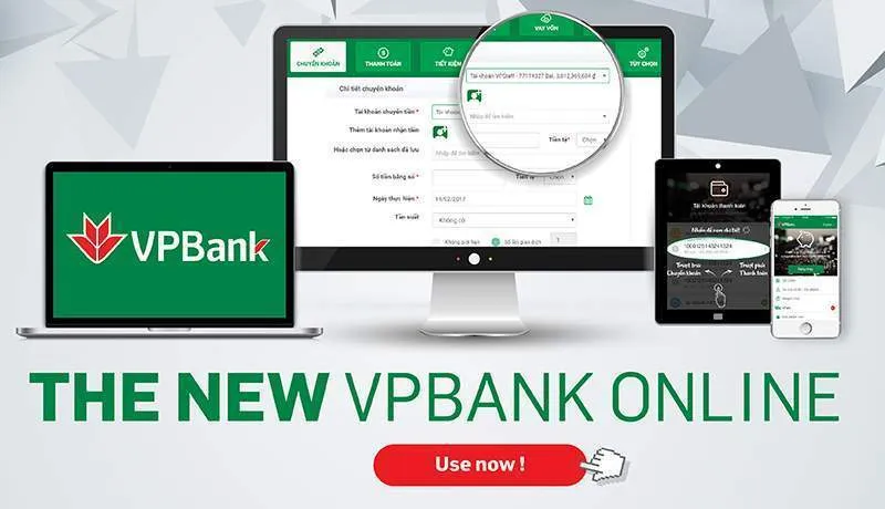 Thanh toán qua Internet Banking của VPBank