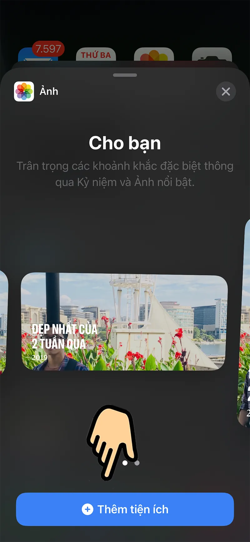 Cách đổi widget ảnh trên màn hình chính iPhone chạy iOS 14