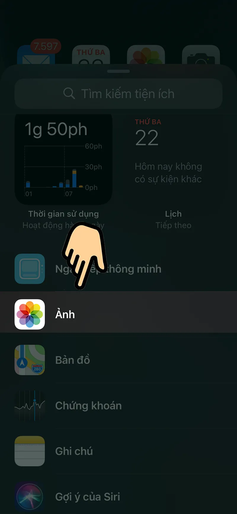 Cách đổi widget ảnh trên màn hình chính iPhone chạy iOS 14