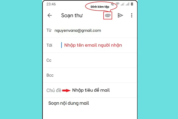 Nhập nội dung mail