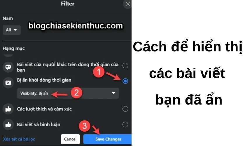 Nhấn "Save Changes"