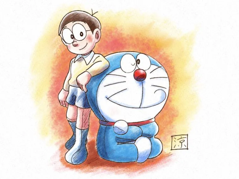 Hình vẽ doraemon và nobita