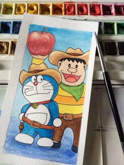 Hình vẽ doraemon đẹp cute