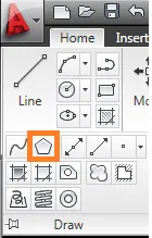 Lệnh Polygon trong autocad