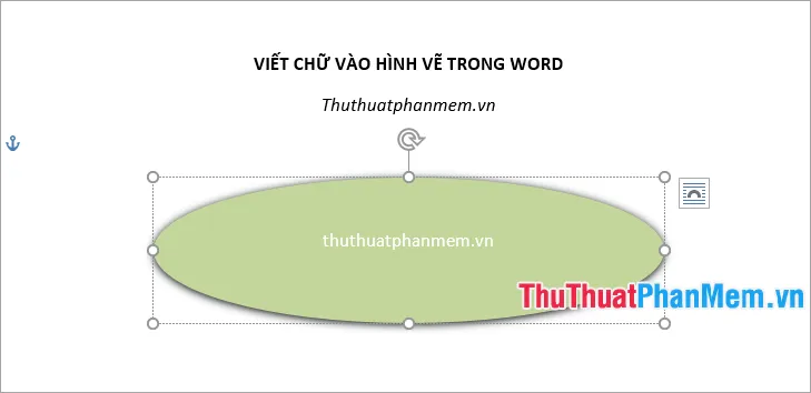 cach viet chu vao hinh ve trong word