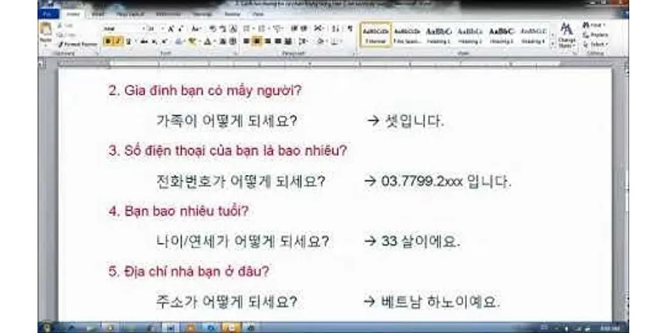 Cách xin phép ra ngoài bằng tiếng Hàn