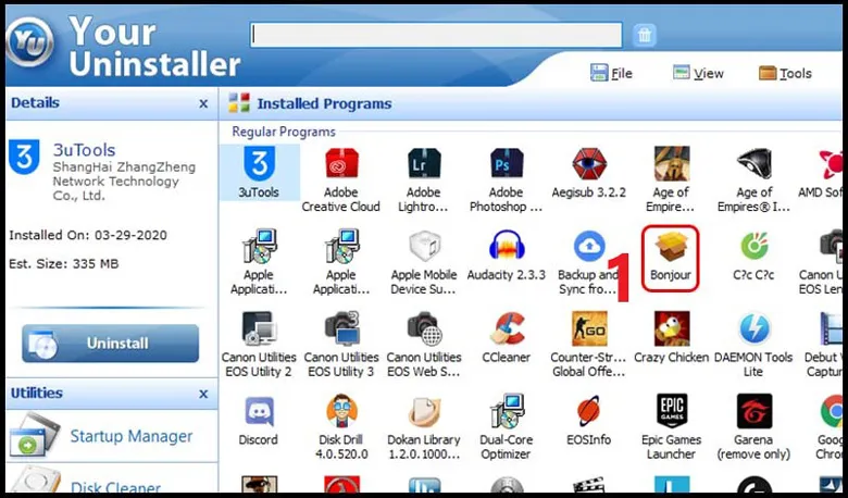 Your Uninstaller phần mềm giúp bạn cách gỡ bàn phím laptop